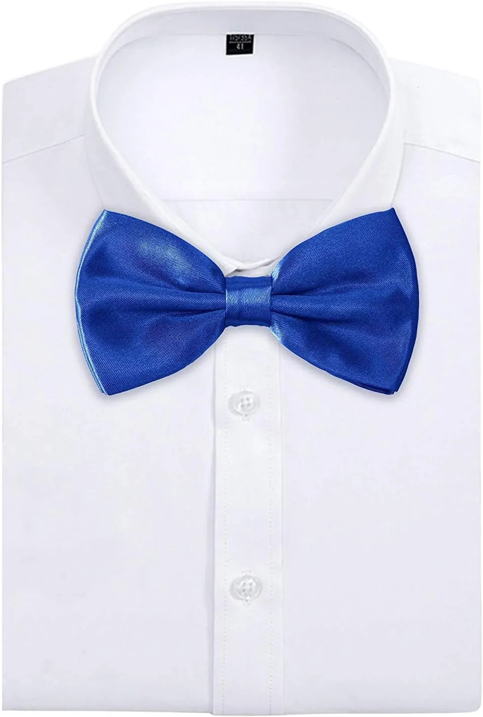 Men's Bowties Formal Satin Solid - 6/12 Pack Bow Ties Pre-tied Adjustable Ties for Men Many Colors Option in bulk