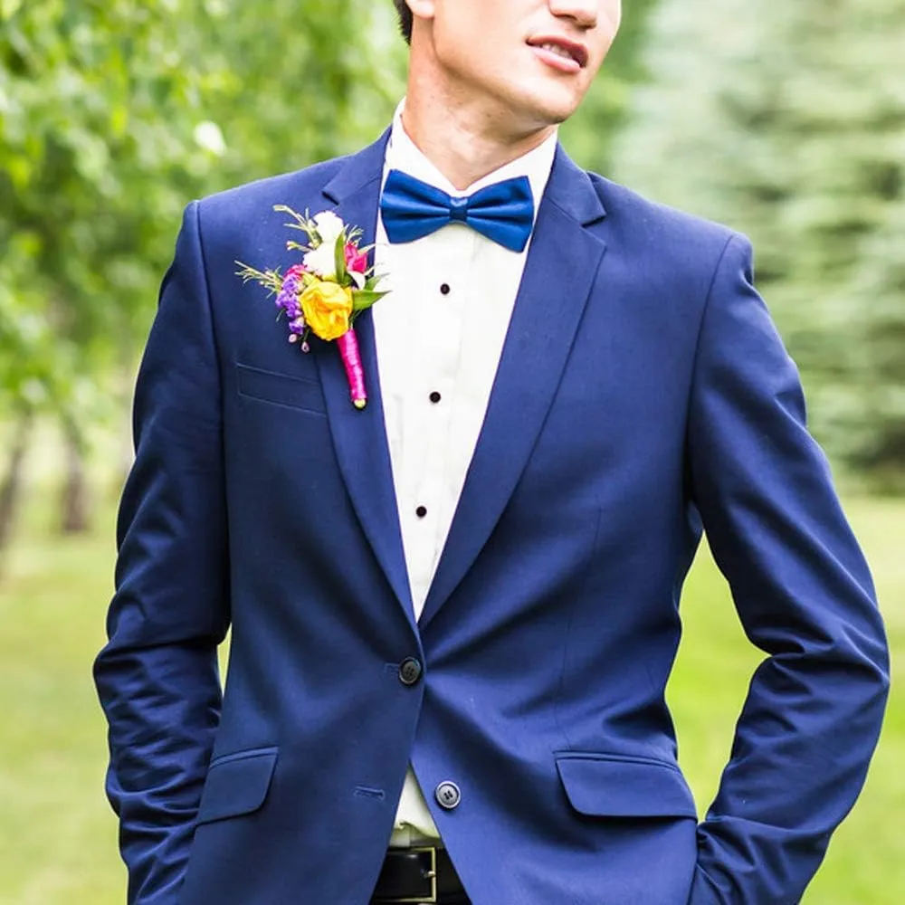 Men's Bowties Formal Satin Solid - 6/12 Pack Bow Ties Pre-tied Adjustable Ties for Men Many Colors Option in bulk