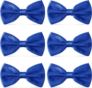 Men's Bowties Formal Satin Solid - 6/12 Pack Bow Ties Pre-tied Adjustable Ties for Men Many Colors Option in bulk