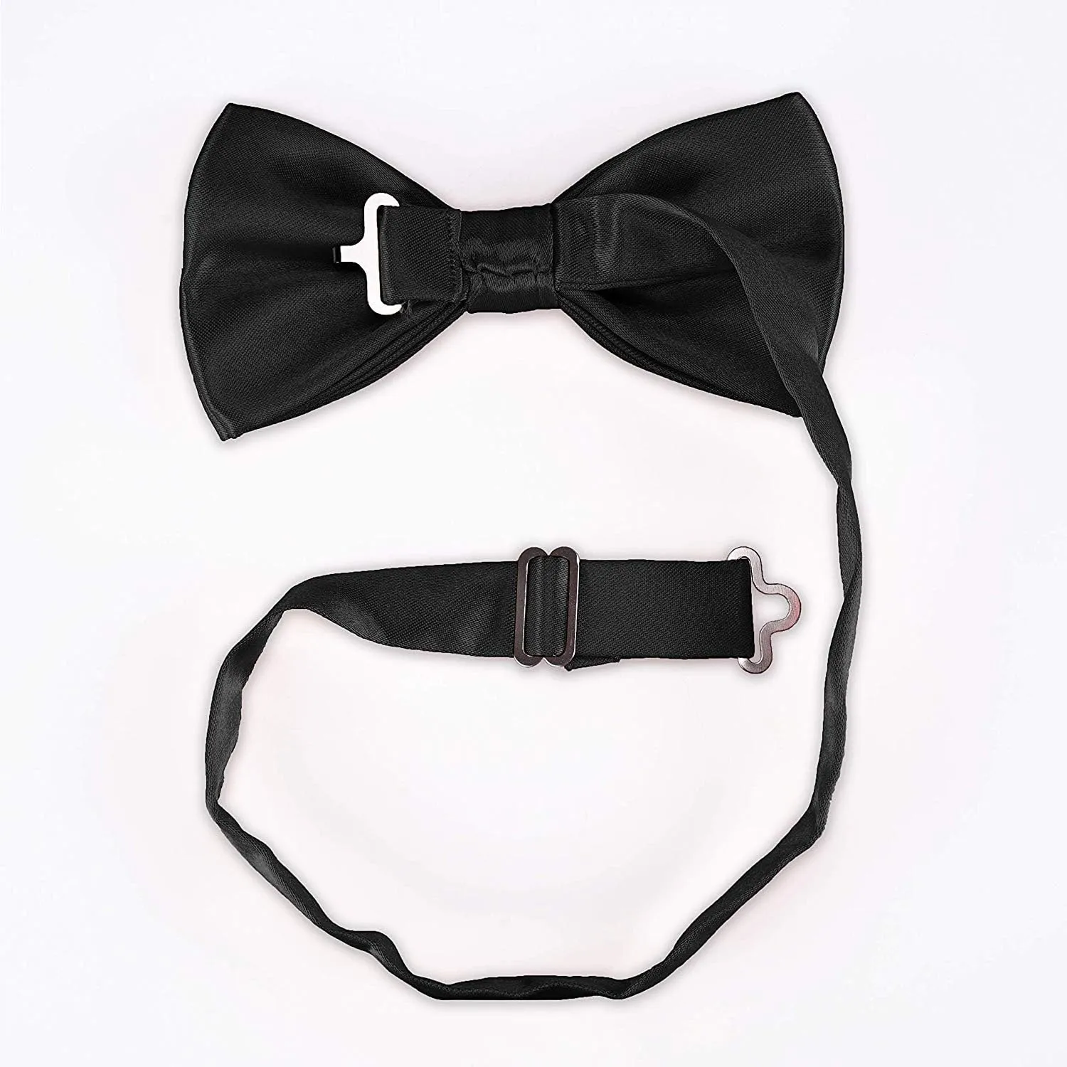 Men's Bowties Formal Satin Solid - 6/12 Pack Bow Ties Pre-tied Adjustable Ties for Men Many Colors Option in bulk