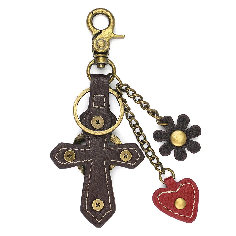 Metal Charming Keychain - Cross