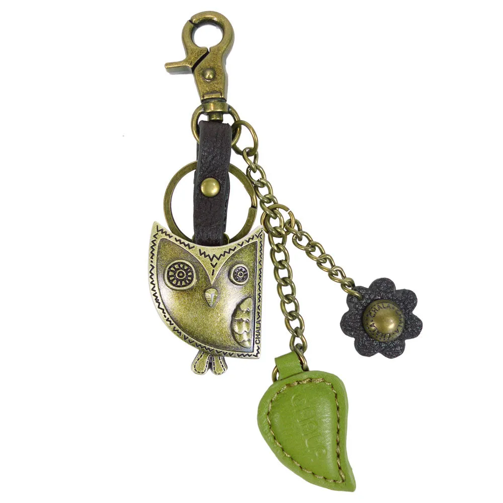 Metal Charming Keychain - Owl