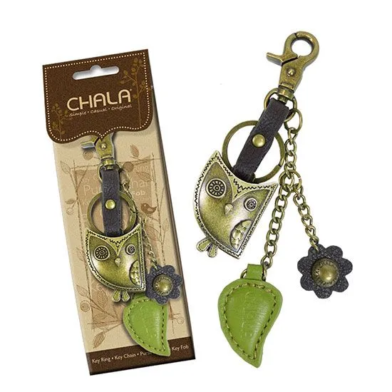 Metal Charming Keychain - Owl