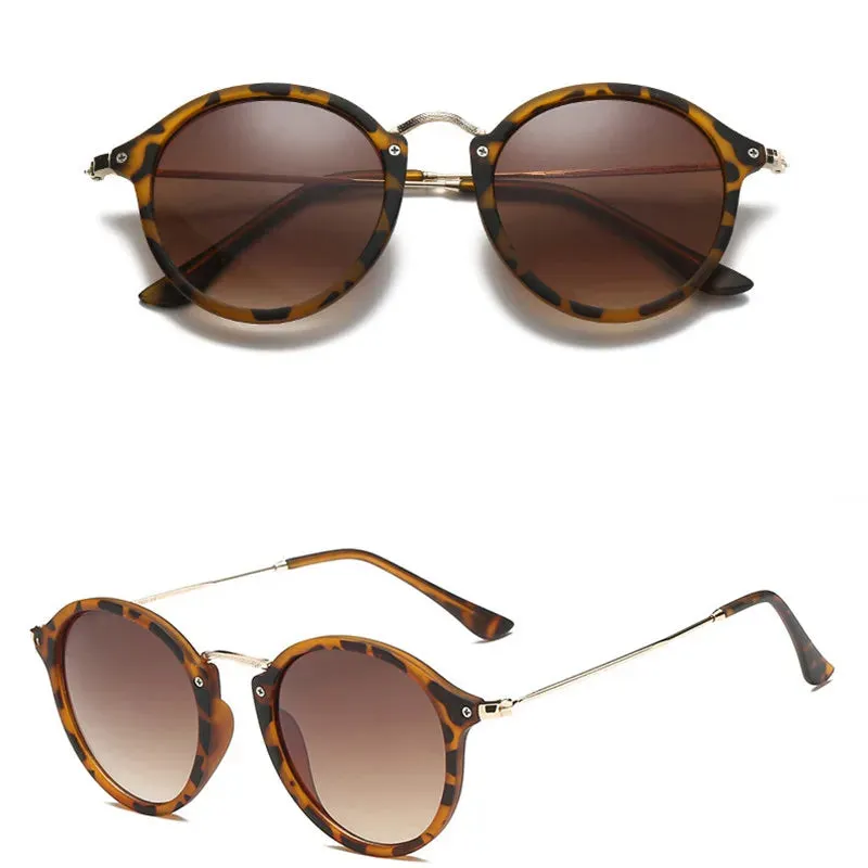 Mirror Round Retro Fashion Sunglasses