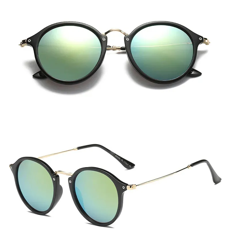 Mirror Round Retro Fashion Sunglasses