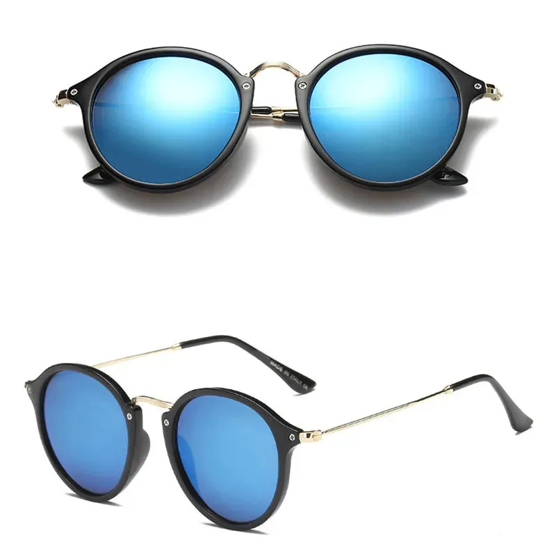 Mirror Round Retro Fashion Sunglasses