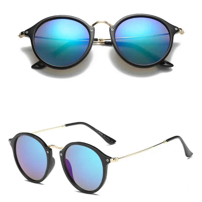 Mirror Round Retro Fashion Sunglasses
