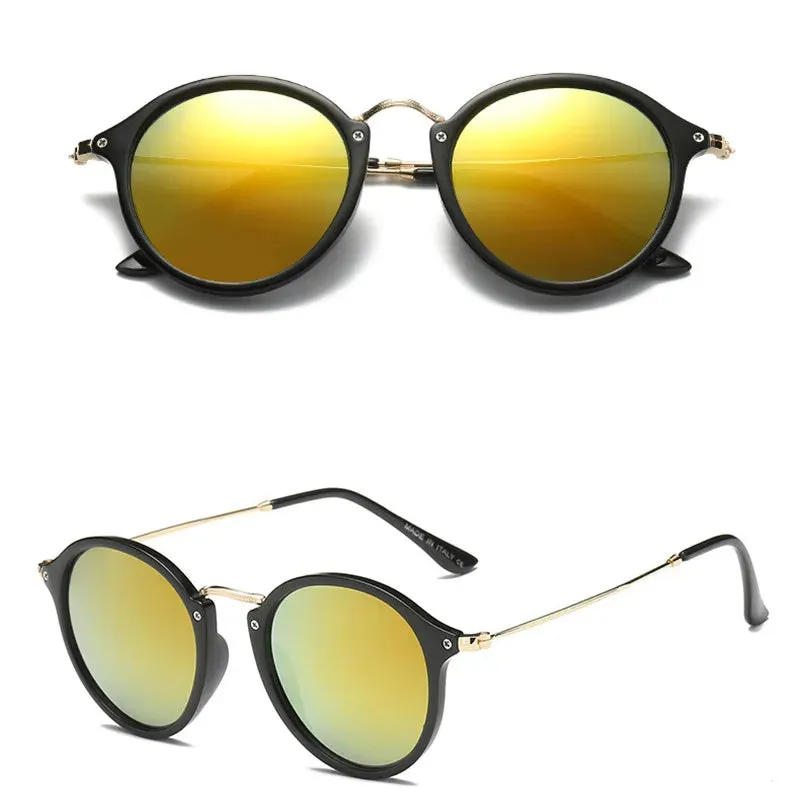 Mirror Round Retro Fashion Sunglasses