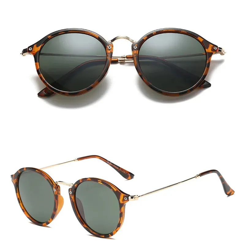 Mirror Round Retro Fashion Sunglasses