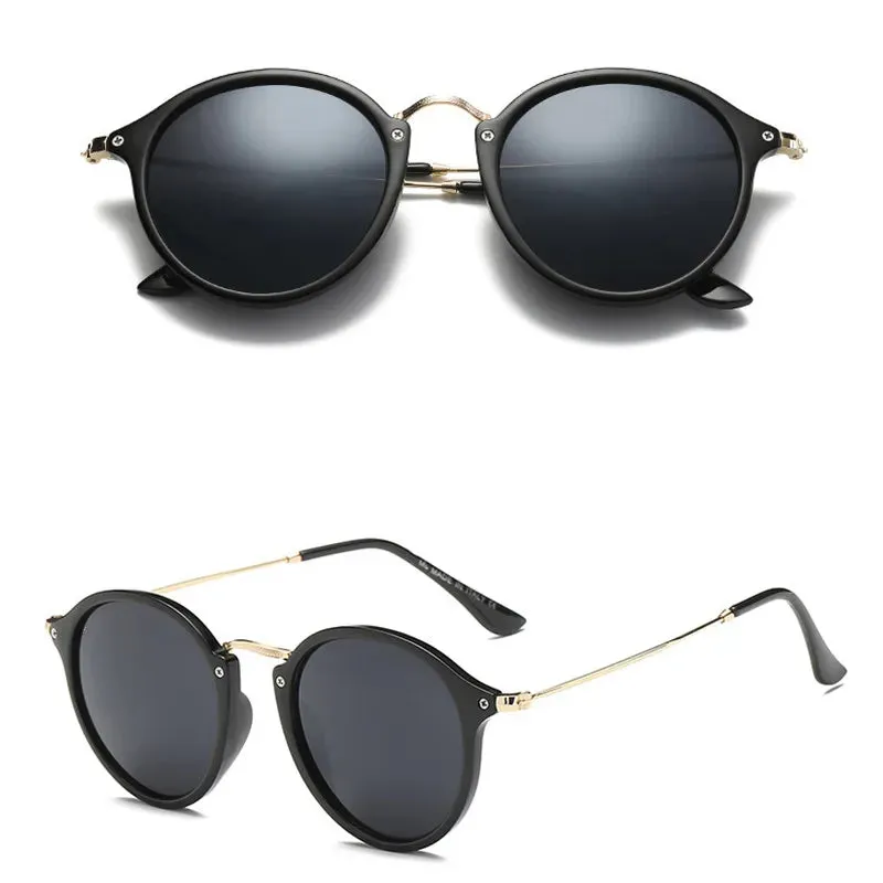 Mirror Round Retro Fashion Sunglasses