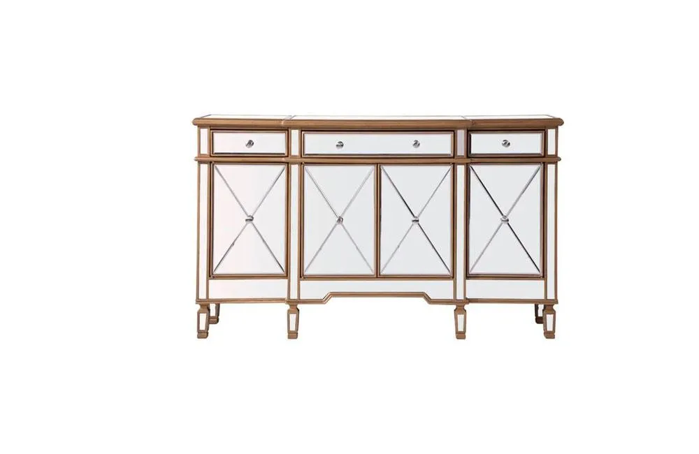 Modern 3 Drawer 4 Door Console