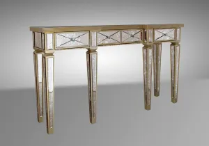 Modrest Harmon - Transitional Mirror Console Table