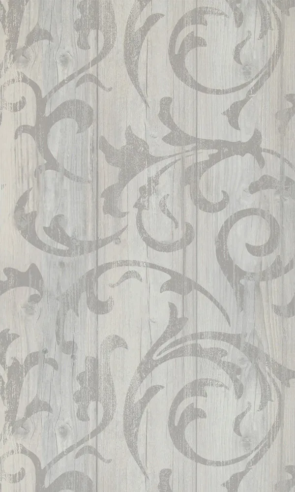 More Than Elements Stenciled Wood Wallpaper 49747