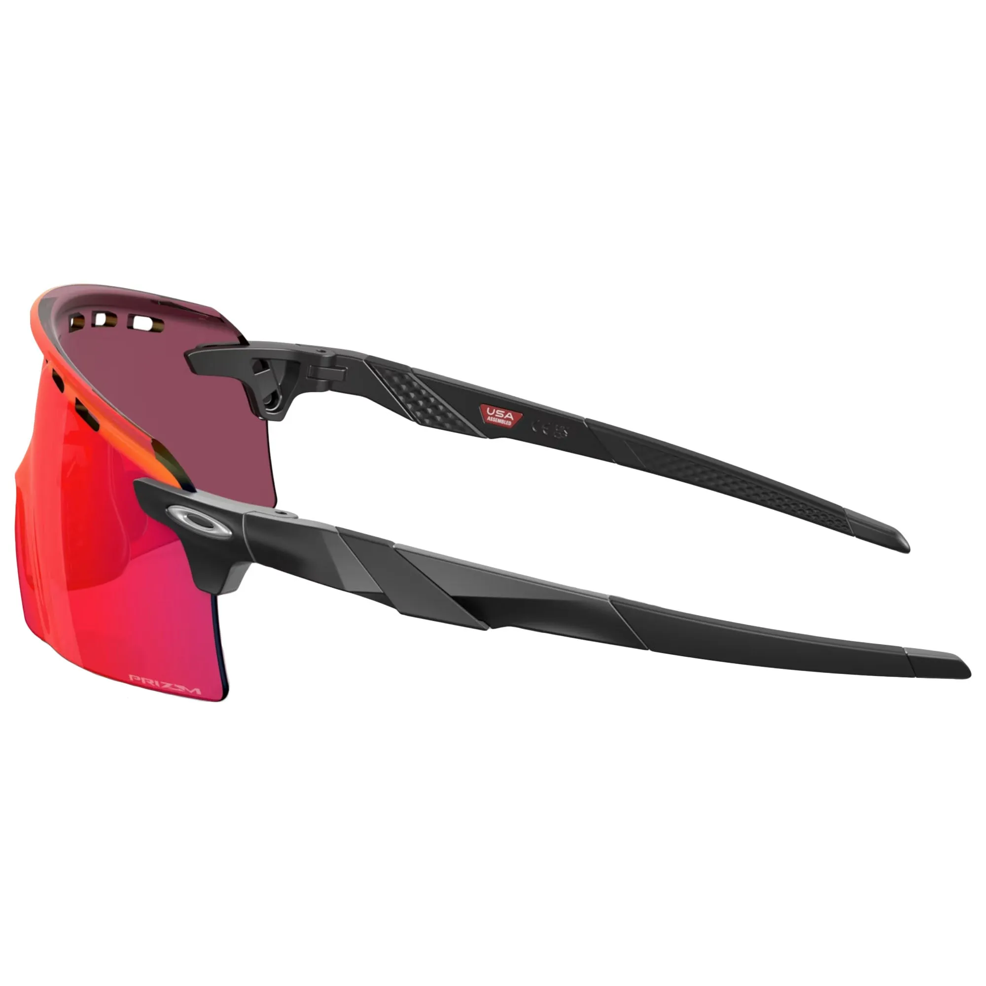 Oakley OO9235-0239 Men's OO9235 Encoder Strike Vented Rectangular Sunglasses, Matte Black