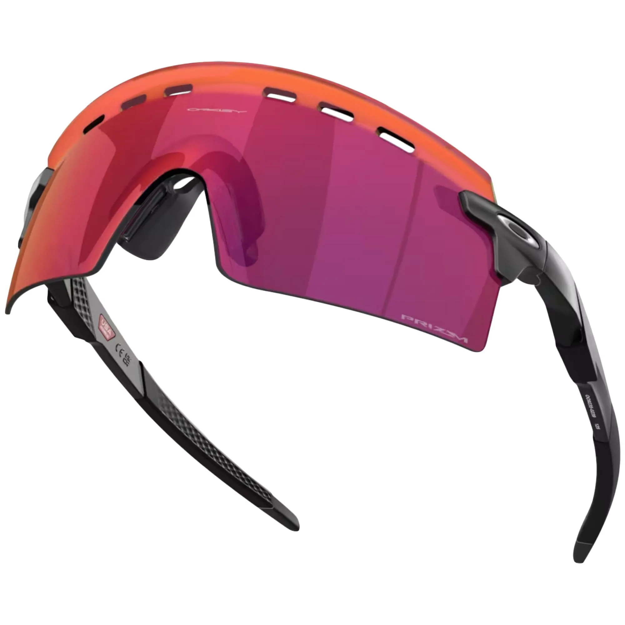 Oakley OO9235-0239 Men's OO9235 Encoder Strike Vented Rectangular Sunglasses, Matte Black
