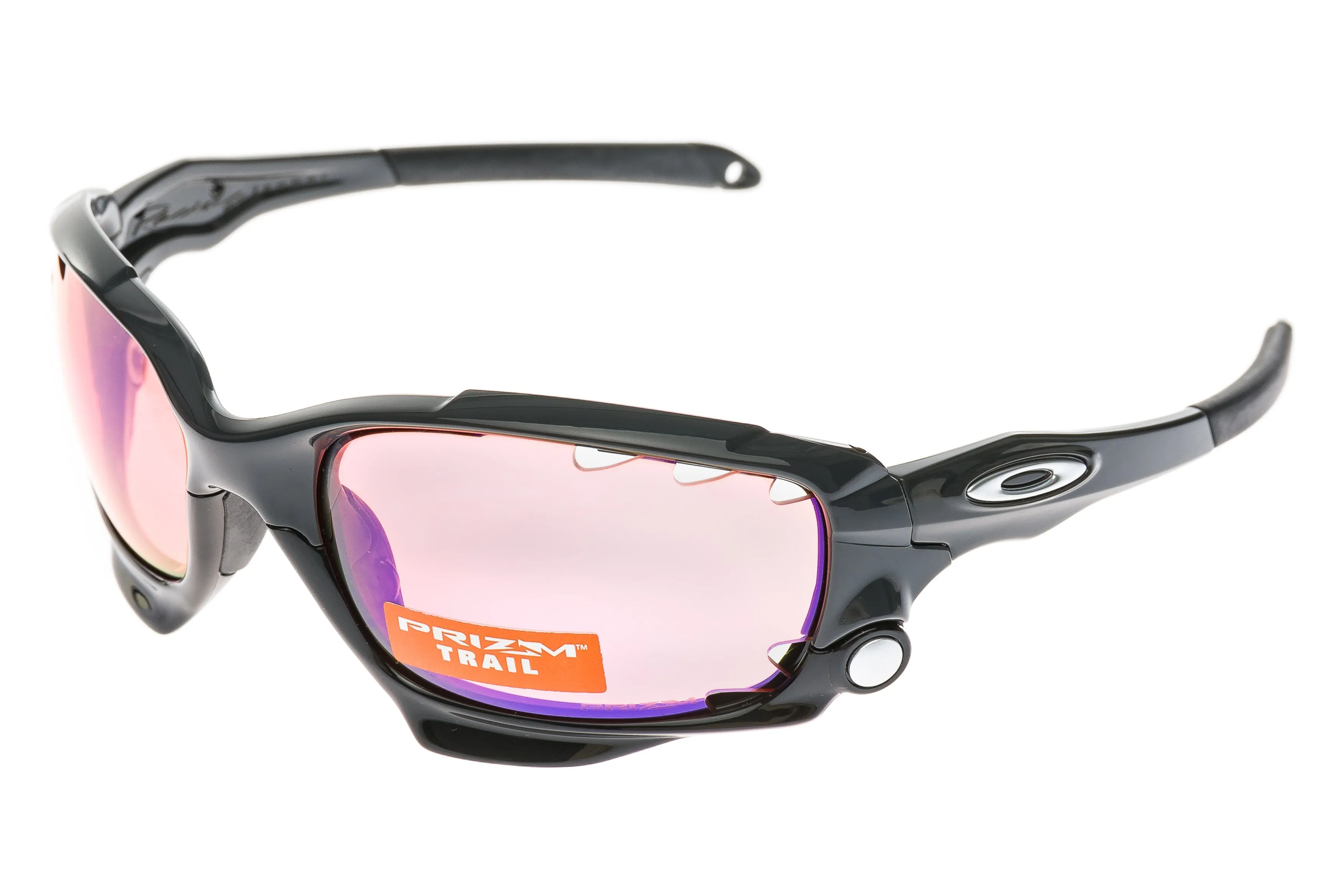 Oakley Racing Jacket Sunglasses Gray/Black Frame Prizm Trail Lens