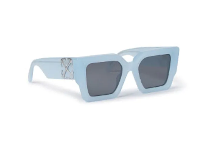 Off-White Catalina Square Sunglasses Light Blue/Dark Grey