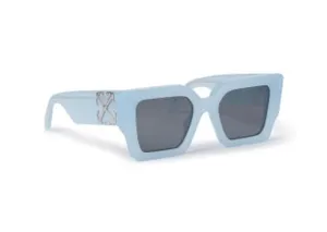 Off-White Catalina Square Sunglasses Light Blue/Dark Grey