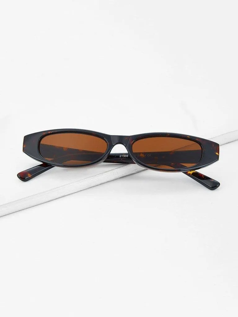 Oval Lens Sunglasses
