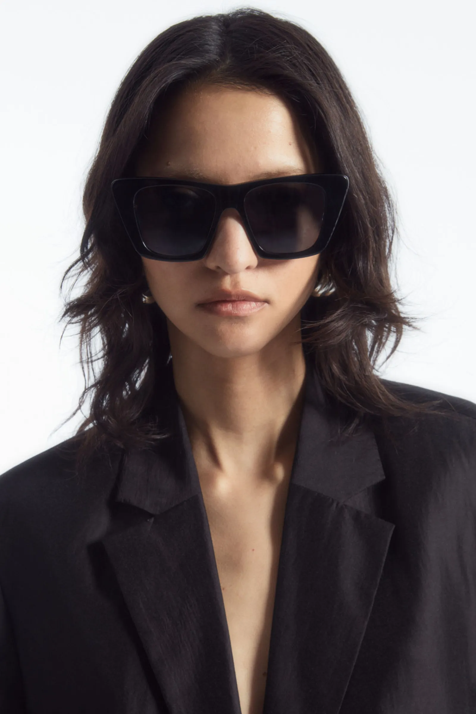 Oversized Cat-Eye Sunglasses