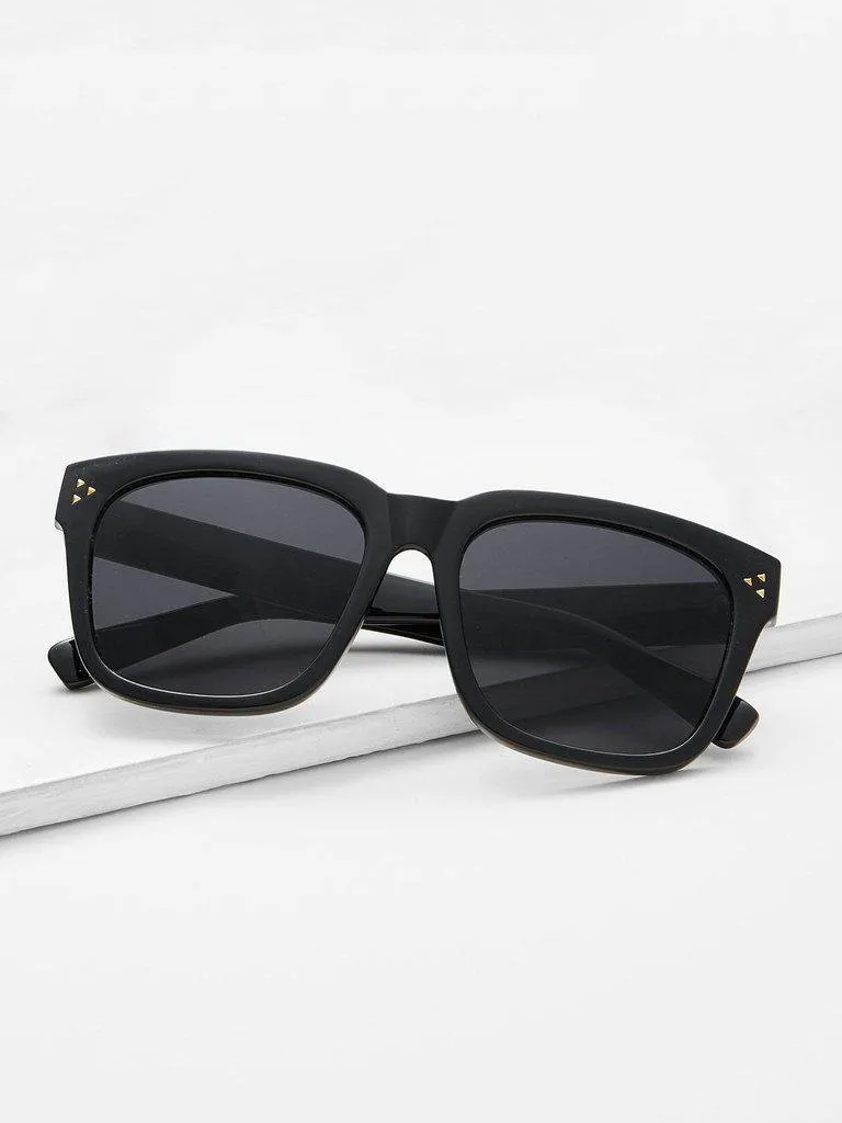Oversized Flat Lens Sunglasses