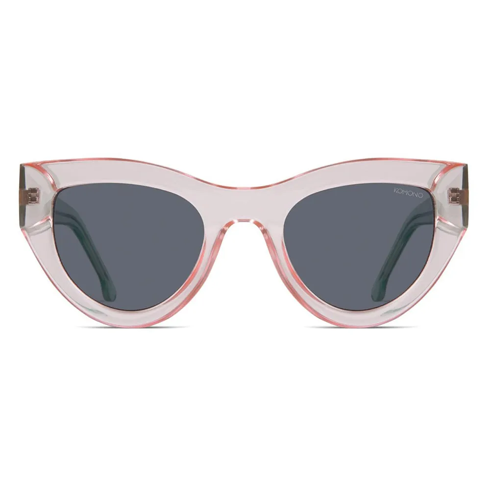 Phoenix Unisex Rose Frame Blue Lens Cat-Eye Sunglasses - KOM-S3102