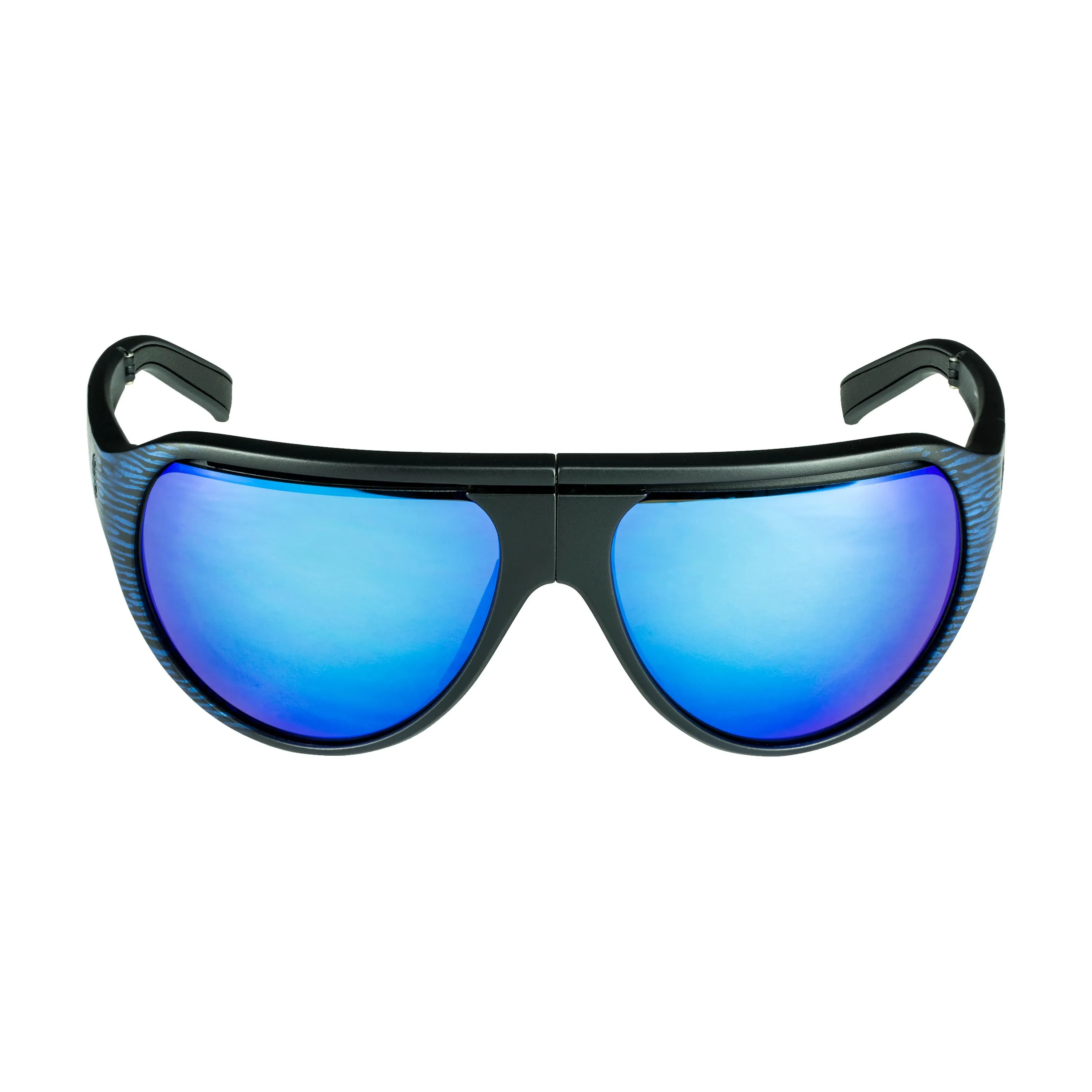 POPAIR | Polarized, Matte Blue/Black Wood, Blue Mirror