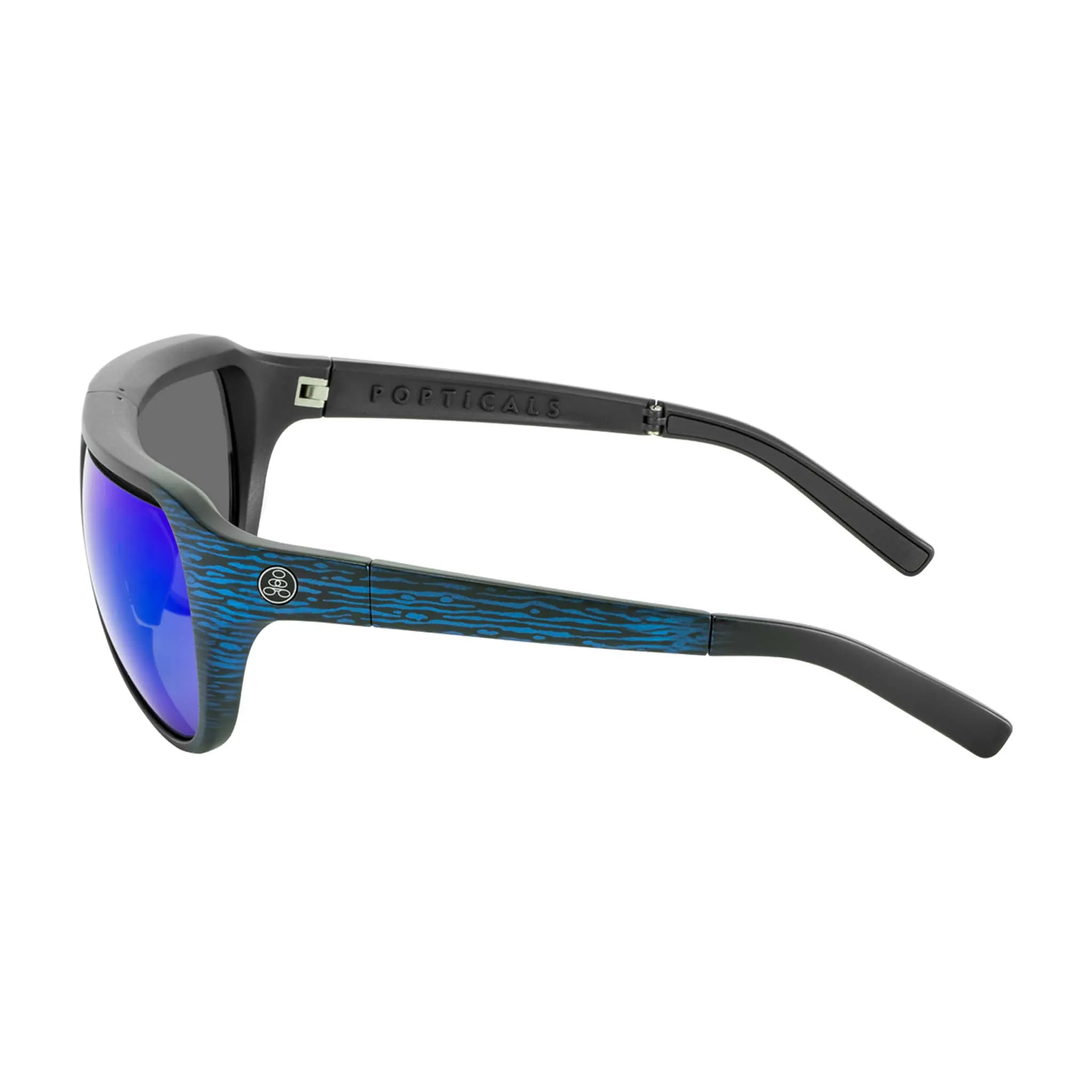 POPAIR | Polarized, Matte Blue/Black Wood, Blue Mirror