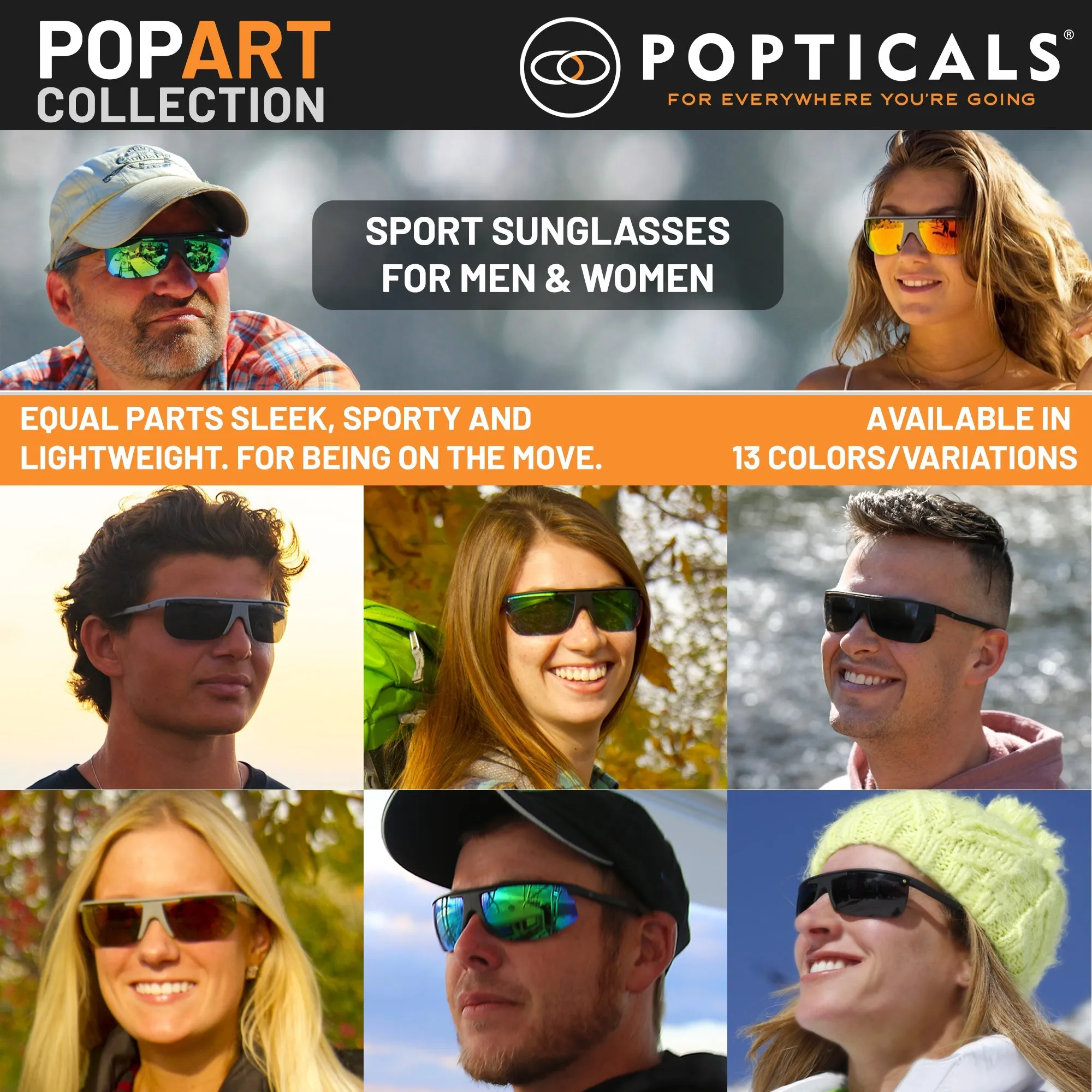 POPART | Polarized, Matte Black, Silver Mirror