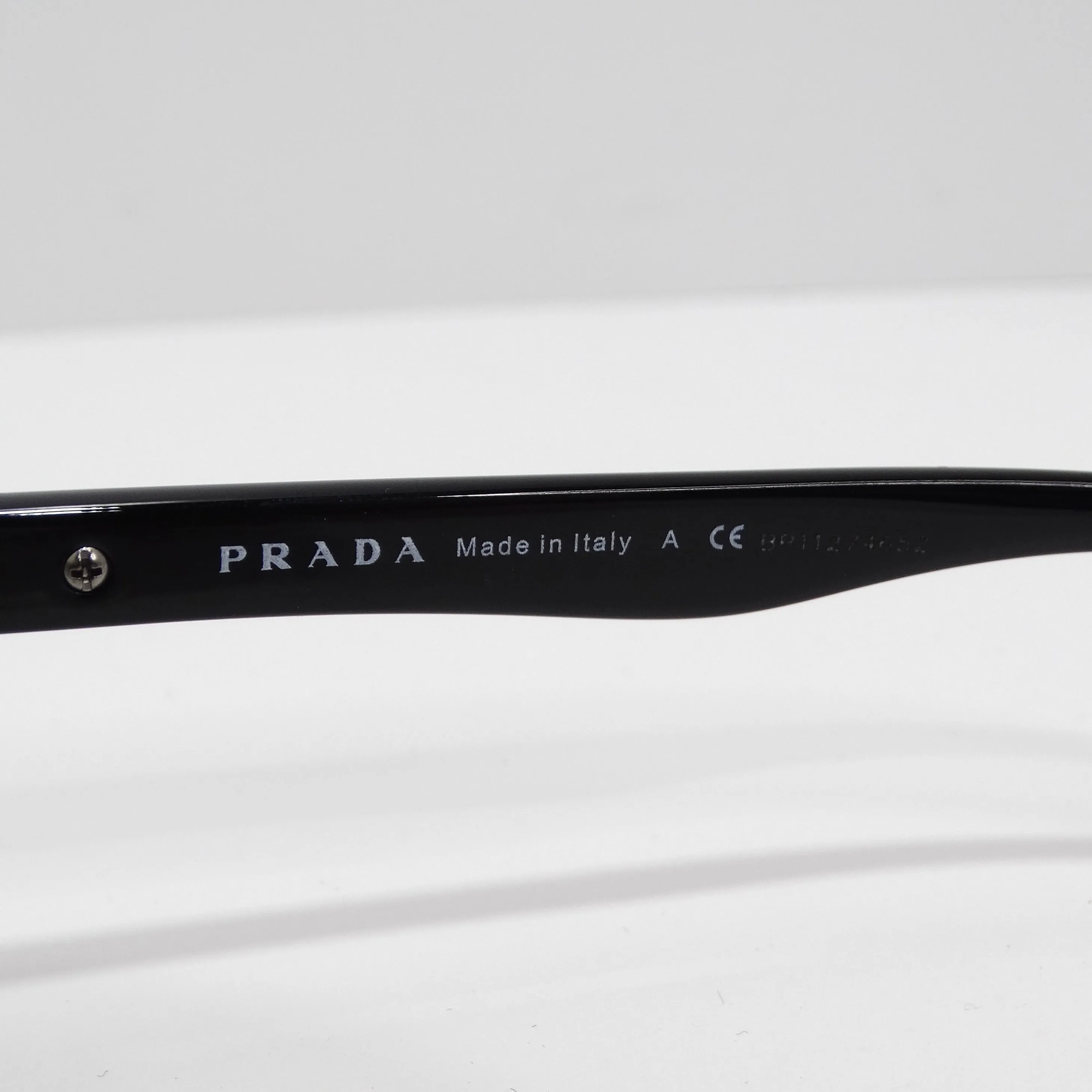 Prada 1990s Black & Blue Tortoise Aviator Sunglasses