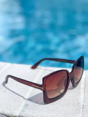 "Big Dreams" Brown Square Sunglasses