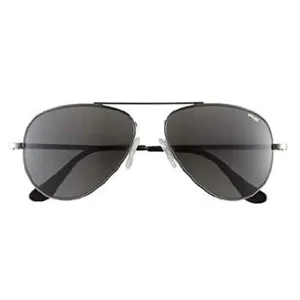 Randolph Mens Concorde Spectrum Matte Chrome Skull Green  Mirror Sunglasses - CR160
