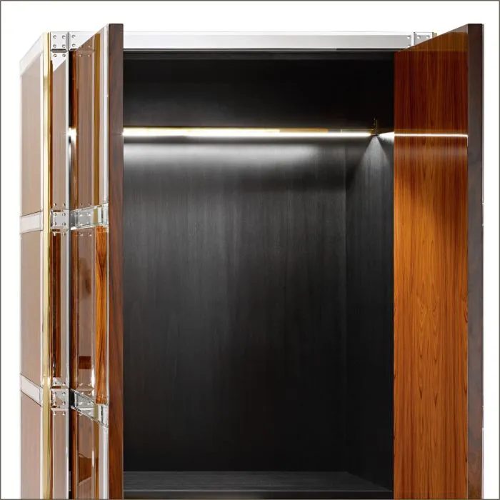 Rosewood Display Cabinet With Venetian Mirror Glass Detail