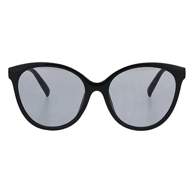 Round Red and Green Retro Cat Eye Sunglasses for Women