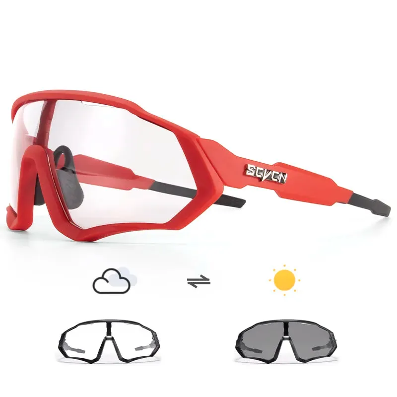 SCVCN Photochromic Sunglasses Sports Cycling Glasses Bicycle Eyewear Mountain Bike Goggles UV400 MTB Road Running Sunglasses