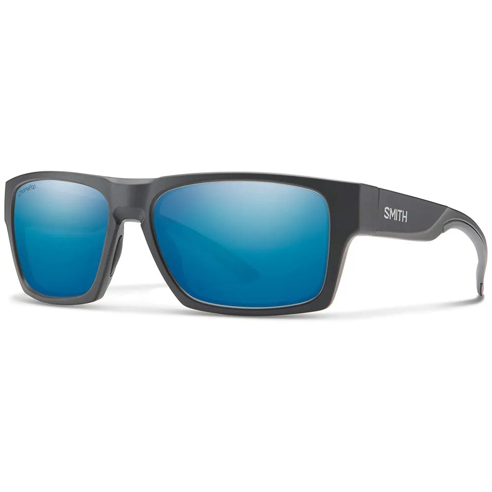 Smith Mens Outlier 2 Matte Black Frame Blue Mirror Polarized Lens Sunglasses - 200670RIW56QG