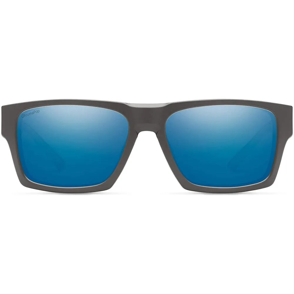 Smith Mens Outlier 2 Matte Black Frame Blue Mirror Polarized Lens Sunglasses - 200670RIW56QG