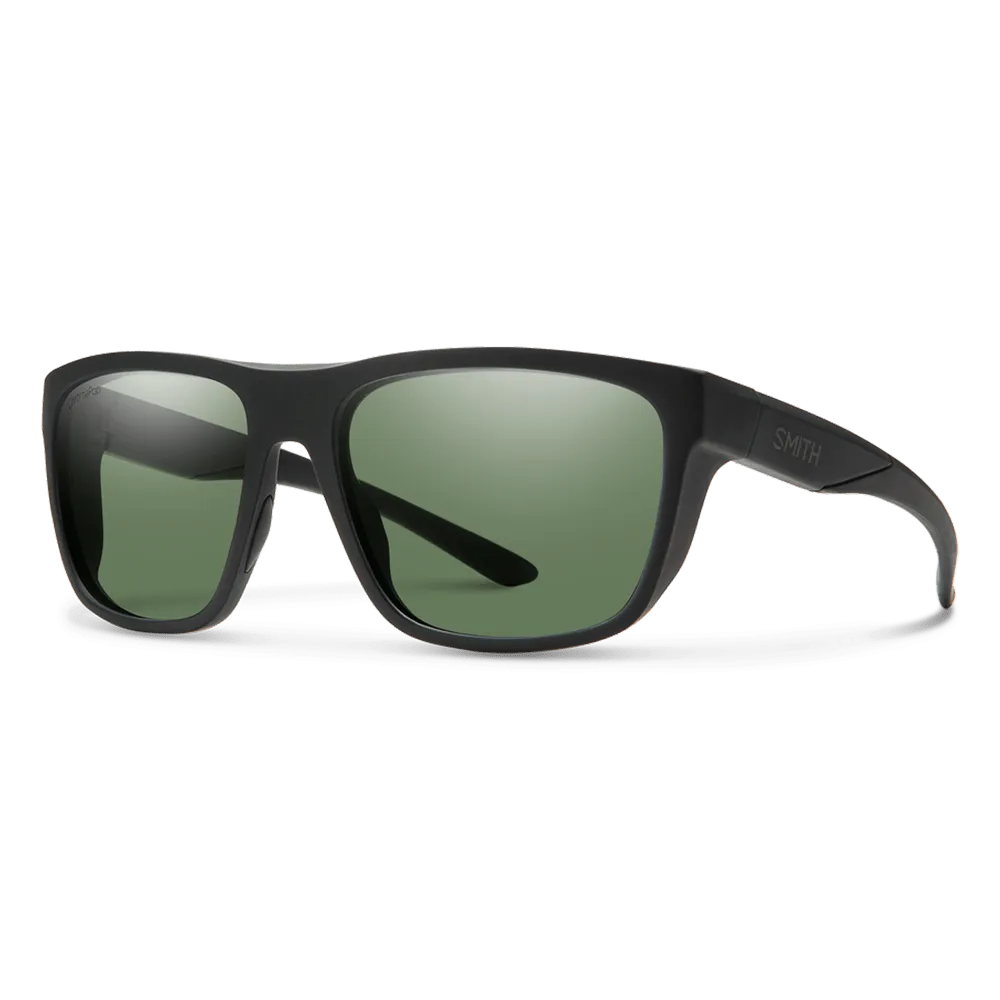 Smith Unisex Barra Matte Black Frame ChromaPop Polarized Gray Green Lens Sunglasses - 20126800360L7