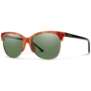 Smith Womens Rebel Matte Honey Tortoise Frame Gray Green Polarized Lens Sunglasses - BLCPGNMHT
