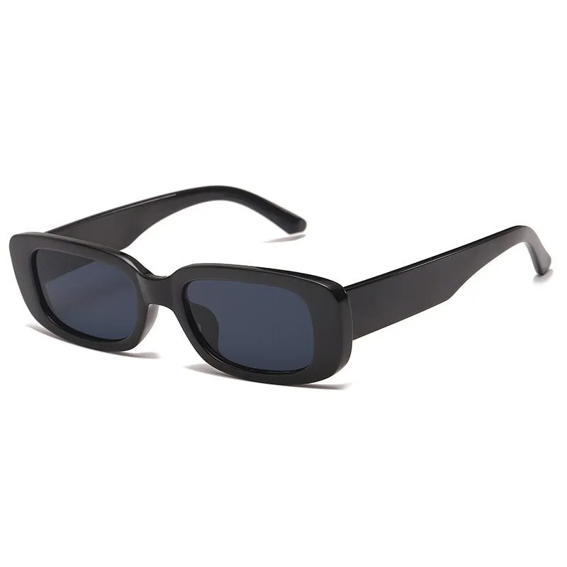 street style sunglasses rectangular gradient sunglasses