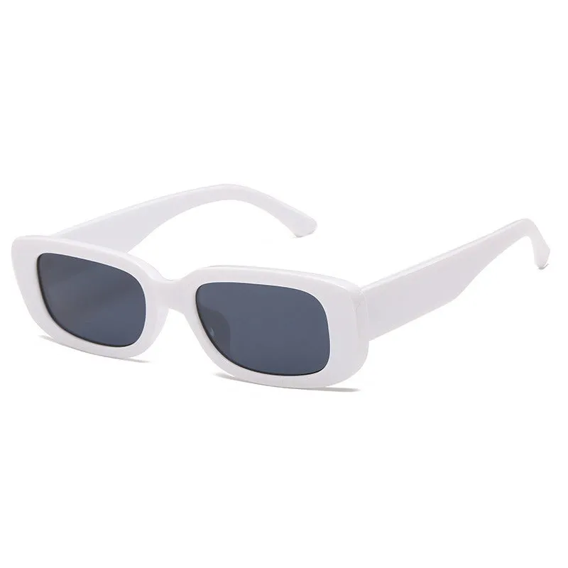 street style sunglasses rectangular gradient sunglasses