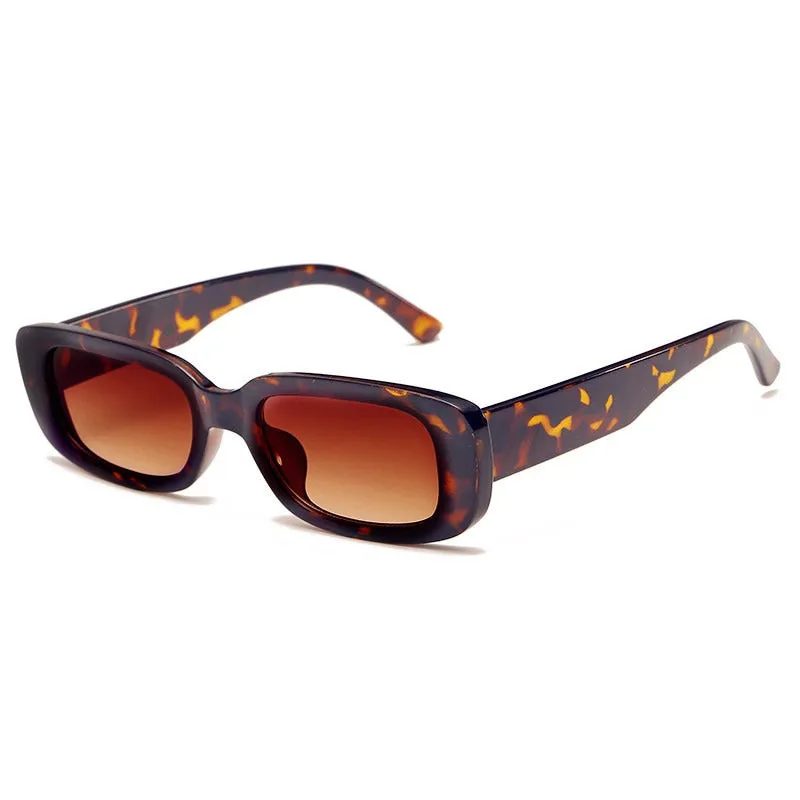street style sunglasses rectangular gradient sunglasses