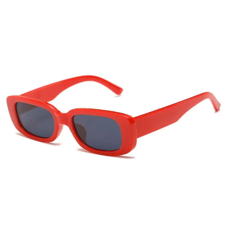 street style sunglasses rectangular gradient sunglasses