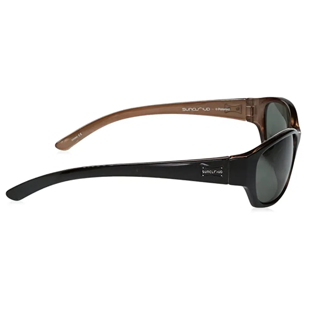 Suncloud Men's Black Backpaint Frame Gray Lens Duet Polarized Sunglasses - S-DUPPGYBK