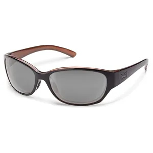 Suncloud Men's Black Backpaint Frame Gray Lens Duet Polarized Sunglasses - S-DUPPGYBK