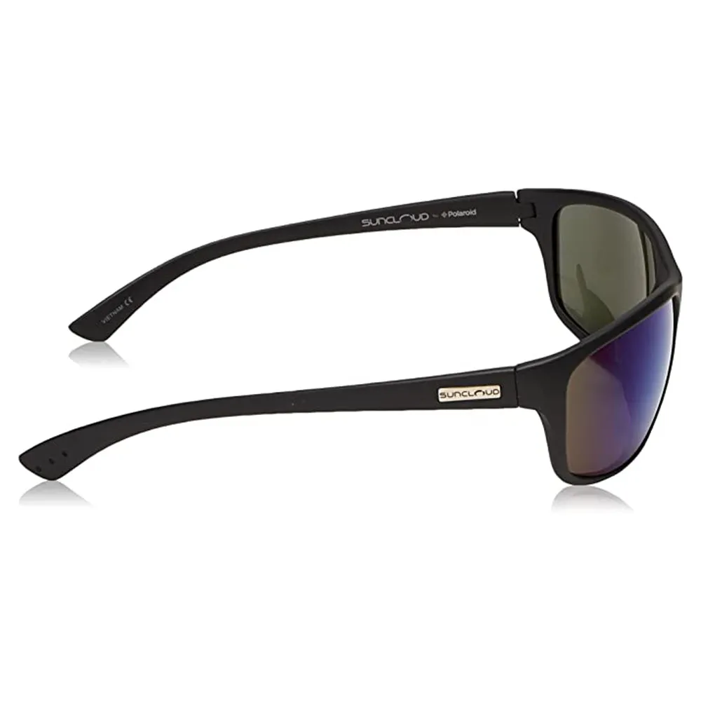 Suncloud Unisex Black Frame Gray Green Lens Contemporary Polarized Sunglasses - 240537003635X