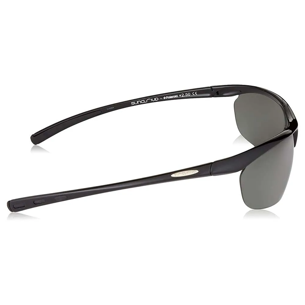 Suncloud Unisex Black Frame Gray Lens Zephyr Polarized Reader Sunglasses - S-ZEPPGYBK200