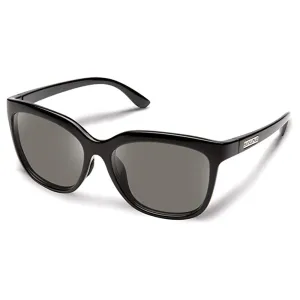 Suncloud Women's Black Frame Gray Lens Polarized Sunnyside Sunglasses - 20322980754M9