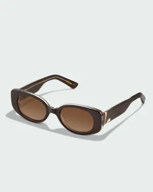 The Helena 2311006 dark chocolate/brown mono polarised lens