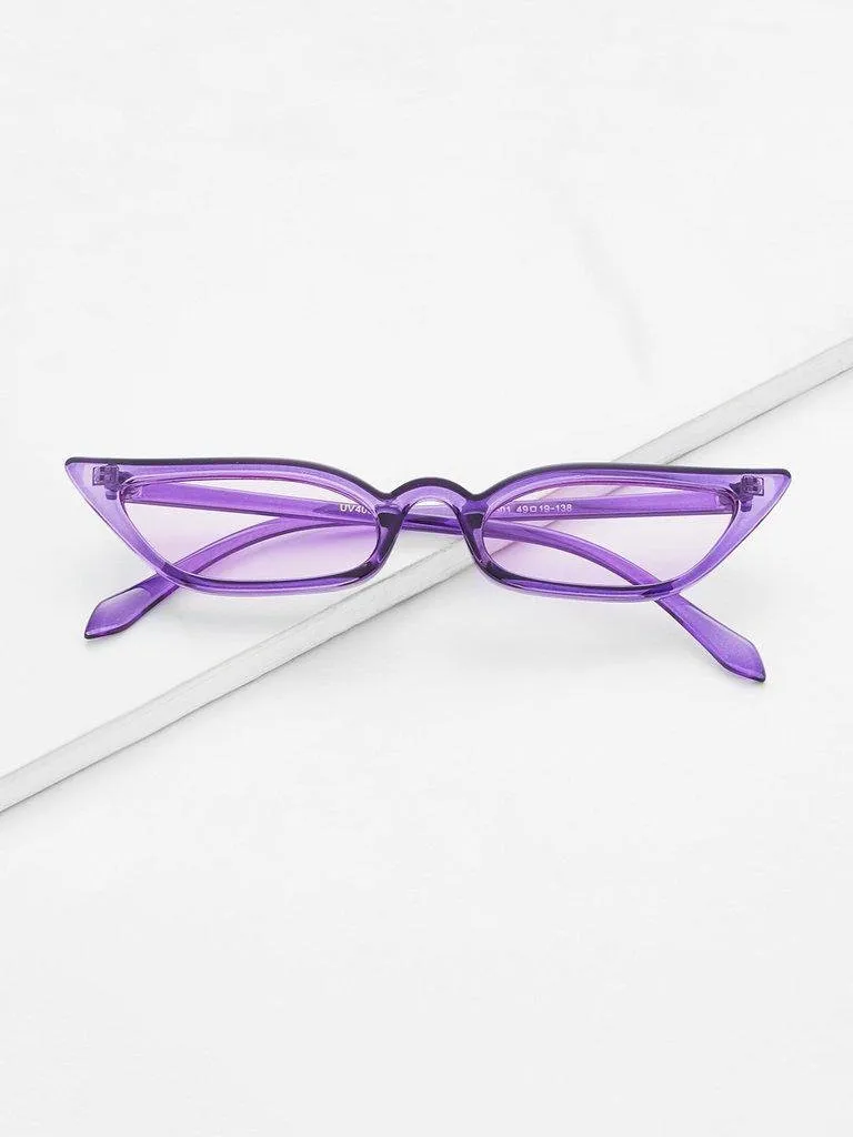 Tinted Lens Cat Eye Sunglasses